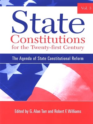 cover image of State Constitutions for the Twenty-first Century, Volume 3